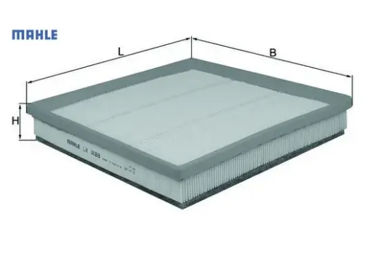 Hava filtresi astra j 1.4 16v-1.6 16v-2.0cdti turbo 09>cruze 09> 2.0 cdı süngerli mahle 13272720/ 834622 resmi