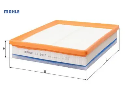 Hava filtresi p208 p301 p308 p508 p2008 p3008 p5008 partner 1.6 hdı mahle 9802348680/ 3639671/ su001a3798 resmi