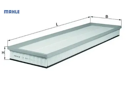 Hava fıltresı bmw m51 e36 e34 e39 e38 mahle 13712246416 resmi