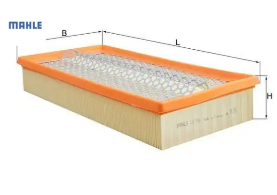 Hava fıltresı sl-class m104 r129 93 01 mahle a0030947304 resmi