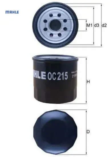 Yağ filtresi agıla b 1.0l 1.2l / chevrolet kalos. Aveo. Matız. Spark 1.0l 1.2l 03- / swıft 90- / alt mahle 95599746/ 96565412/ 93193705/ 16510814 resmi