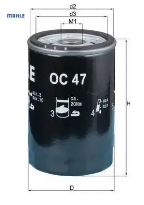 Yağ filtresi caddy-golf-jetta-passat-polo-bora-t5-lt28-35-lt40-55-ıbıza-leon-toledo-octavıa siboplu mahle 06a115561b/ 035115561a/ 035115561g resmi