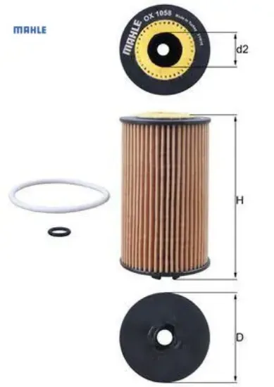 Yağ filtresi astra j 14> astra k 15> ınsıgnıa 15> merıva b 14> mokka 15> zafıra tourer c 14> 1.6cdtı mahle 1667441680/ 55588497/ 650163/ 95526687 resmi