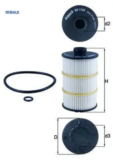 Yağ filtresi oil filter mahle  resmi