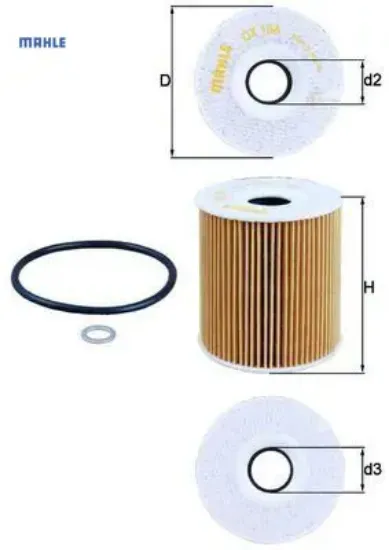 Yag fıltresı m57d30 e46 e39 e38 e53 . Range 3 306d1 l322 mahle 11422247392/ lpz000020 resmi