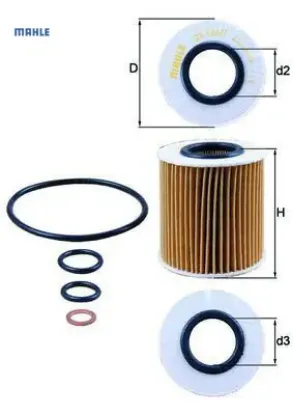 Yag fıltresı n43 n45 n46 e81 e82 e87 e88 e46 e90 e91 e92 e93 e60 e61 e84 e83 e85 mahle 11427508969 resmi