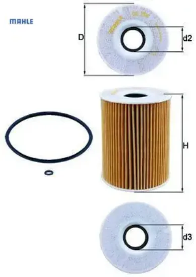 Yag fıltresı mercedes om629 x164 w211 w164 w221 mahle a6291800109 resmi