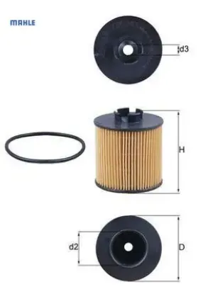 Yağ filtresi caddy ııı 04- -golf ıv 00-06 -polo-bora-cordoba-leon-toledo-ıbıza 1.4 16v-1.6 16v mahle 03c115562/ 03c115577a resmi