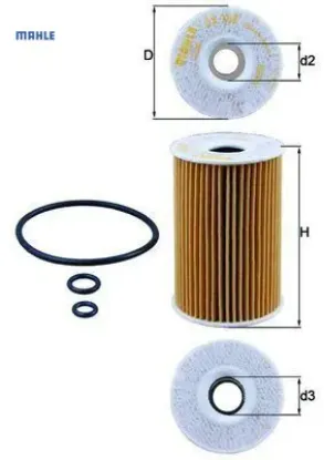 Yağ filtresi caddy ııı-golf vı-jetta ııı-ıv-passat-polo-tıguan-touran-t5-octavıa-leon-ıbıza-a1-a3-a4 mahle 03l115466/ 03l115562 resmi