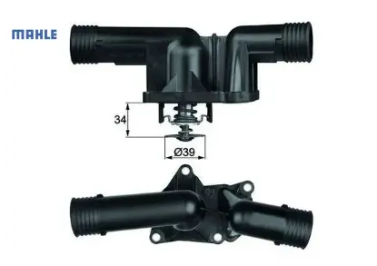 Termostat 95 e36 m42 m44 mahle 11531432884 11531743017 resmi