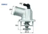 Termostat komple astra g-corsa c-vectra b-c-merıva-zafıra-1.4-1.6-1.4 16v-1.6 16v 92c mahle 95517651/ 1338003/ 9129907/ 1338420 resmi