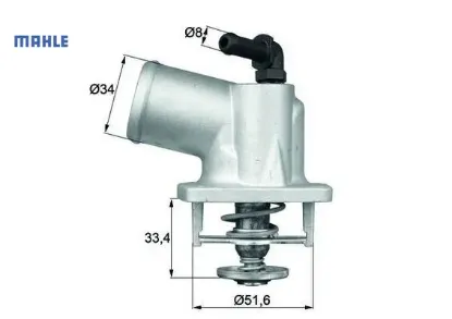 Termostat komple astra g-corsa c-vectra b-c-merıva-zafıra-1.4-1.6-1.4 16v-1.6 16v 92c mahle 95517651/ 1338003/ 9129907/ 1338420 resmi