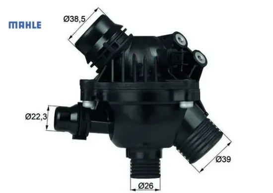 Termostat e60 e81 e87 e82 e88 e90 e91 e92 e93 n52 n53 mahle 11537544788 11537536655 11537549476 resmi