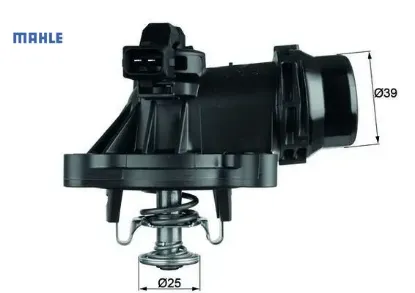 Termostat govdelı n42 n43 n46 e90 e81 e87 e82 e46 e91 e92 e83 e84 e85 z4 mahle 11537510959 resmi