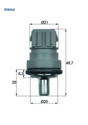 Hararet müşürü mavi golf4-bora-passat 97 mahle 078919501b/ 059919501 resmi