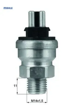 Hararet musuru 93 c - 100 c 3 lu sıyah. Radyator fanı mercedes w201 w124 s124 w463 mahle a0065459124 resmi