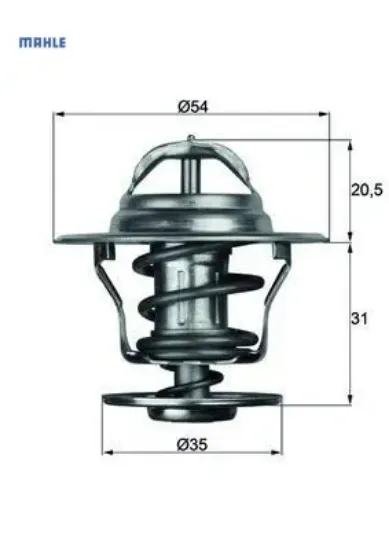 Termostat lgn-astra-golf-jetta-passat-cordoba-ıbıza-toledo-caddy 87c mahle 032121113/ 7439180811/ 068121113b resmi