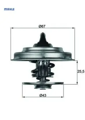 Termostat 87 c m102 m103 om615 om904 w201 w202 w124 w210 w140 . Axor 1838 mahle a1102000515 resmi