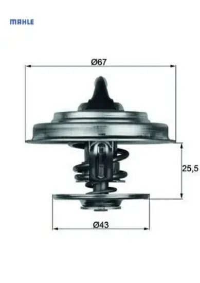 Termostat 87 c m102 m103 om615 om904 w201 w202 w124 w210 w140 . Axor 1838 mahle a1102000515 resmi