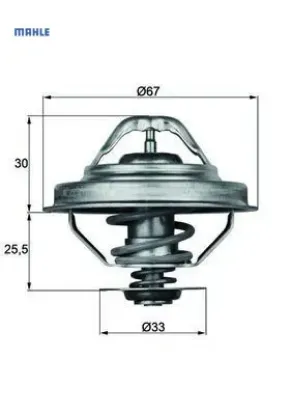 Termostat 88 c m50 m52 e30 e34 e36 mahle 11537511580 resmi