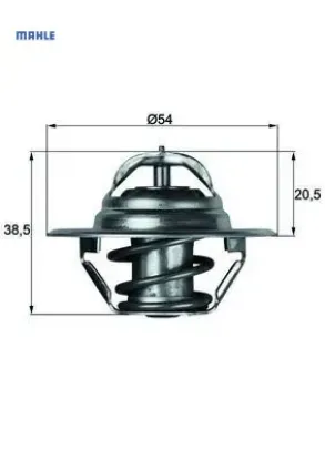 Termostat 83c a4-a5-a6-polo demir caga-caha-cagb-cagc-bby-bky-bbz mahle 032121110f/ 032121121g resmi