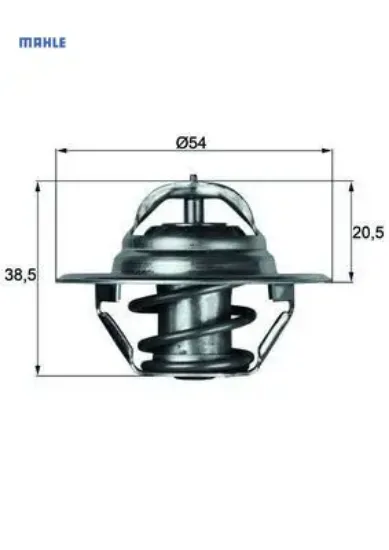 Termostat 83c a4-a5-a6-polo demir caga-caha-cagb-cagc-bby-bky-bbz mahle 032121110f/ 032121121g resmi