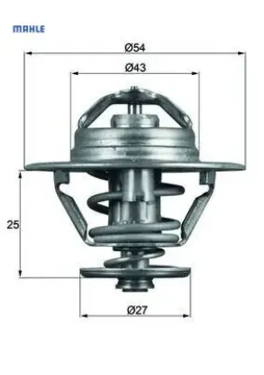 Termostat 83c boxer-jumper-movano-master-daıly 2.5-2.8 d-hdı-tdı-jtd mahle 1338.90/ 9161123/ 500329622/ 98463637 resmi