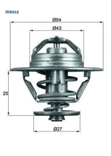 Termostat 83c boxer-jumper-movano-master-daıly 2.5-2.8 d-hdı-tdı-jtd mahle 1338.90/ 9161123/ 500329622/ 98463637 resmi