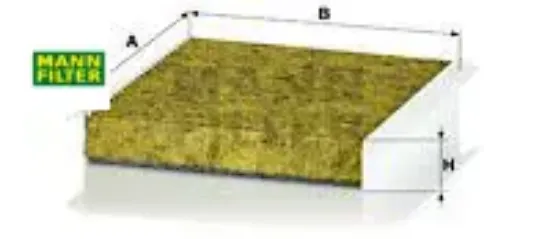 Polen filtresi fıat egea 16> linea 09> fiorino 09> doblo 10> mann-fılter 6000627090 resmi