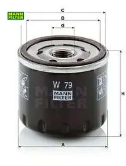 Yağ filtresi clıo ııı- kangoo- megane ıı ııı/1520800q0d/1520800q0g/1520800qaf/15208aw300/mann mann-fılter 7711945900/ 8200274858/ 820076 resmi