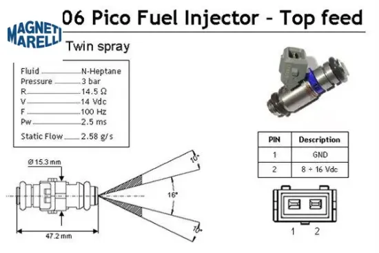 Benzin enjektörü saxo 1.6 magnetı marellı 1984.99 resmi