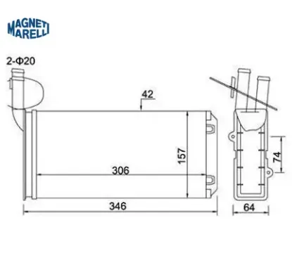Radyatör k t4 magnetı marellı  resmi