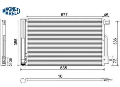 Radyatör nemo 1.4hdı brz magnetı marellı 6455.Ga/ 1609867680/ 010abc080 resmi