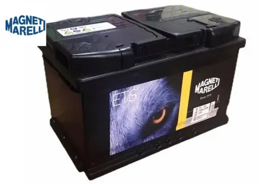 Akü 12v 75ah magnetı marellı  resmi