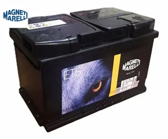 Akü 12v 75ah 800cc magnetı marellı  resmi