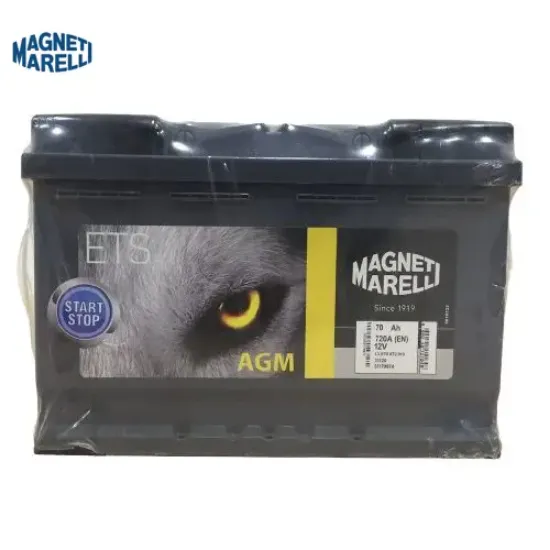 Akü agm 70ah 720cca start&stop magnetı marellı  resmi