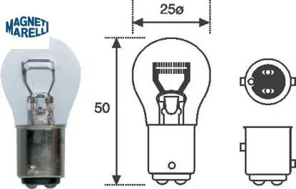 Çift duy ampül boxer-206 magnetı marellı  resmi