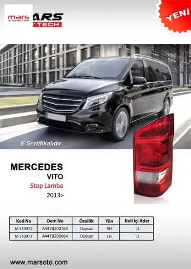 Stop lambası sağ mercedes vito 13 duysuz mars  resmi