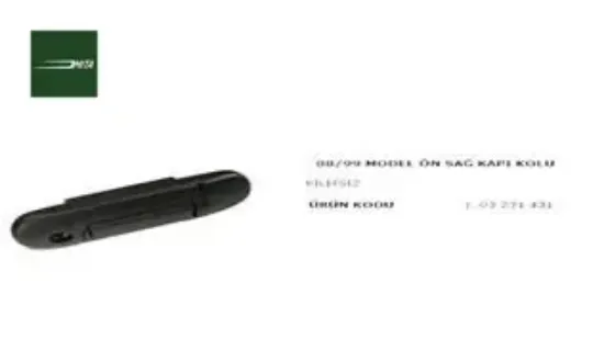 Kapı kolu ön sağ kilitsiz m131 88-97 ym mıta 7596159 resmi