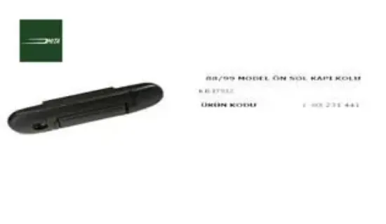 Kapı kolu ön sol kilitsiz m131 88-97 ym mıta 7596160 resmi