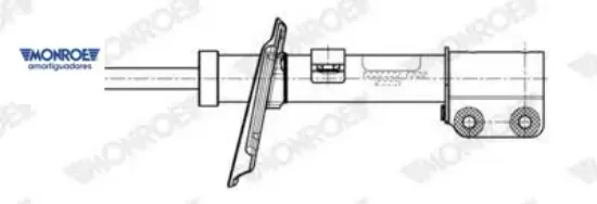 Ön amortisör sağ-sol clıo v 19 1.0tce 1.3tce 1.5bluedci monroe 543021321r/ 543023135r resmi