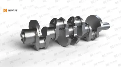 Krank mılı transit t-12-t15 4 cyl 91-00 2.5 td güçlendirilmiş-nıtrıded motus 894f6303aa/ 1042889 resmi