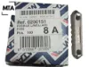 0200151 taş sigorta 8 amper beyaz mta 0200151/2501 resmi