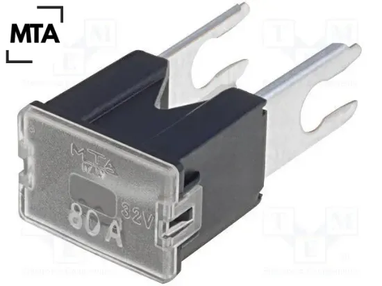 0471080 ayaklı erkek sigorta 80 amper siyah mta  resmi