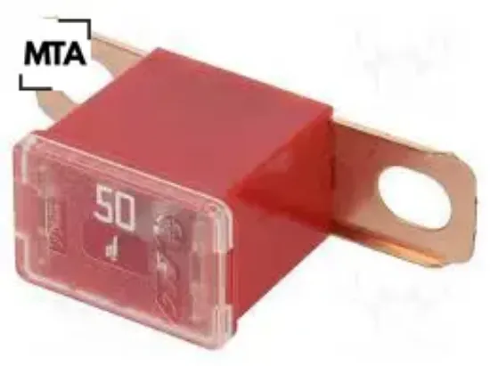 0475050 yan ayaklı sigorta 50 amper kırmızı mta  resmi
