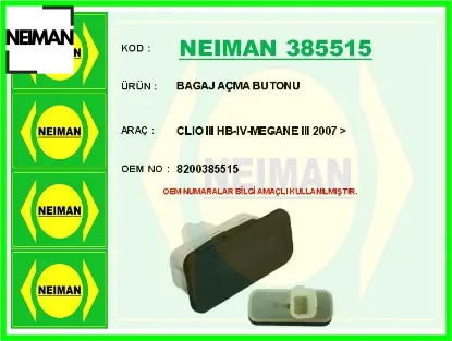 Bagaj açma butonu clıo ııı hb-ıv-megane ııı 2007 > neıman 8200385515 resmi