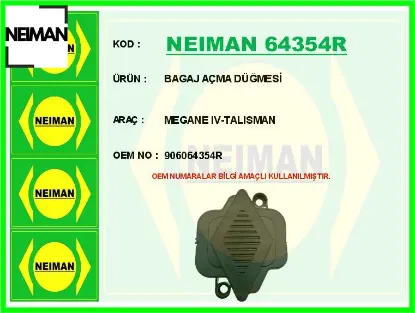 Bagaj açma düğmesi megane ıv-talısman neıman 906064354r resmi