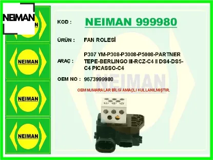 Fan rolesi p307 ym-p308-p3008-p5008-partner tepe-berlıngo ııı-rcz-c4 ıı ds4-ds5-c4 pıcasso-c4 neıman 9673999980 resmi