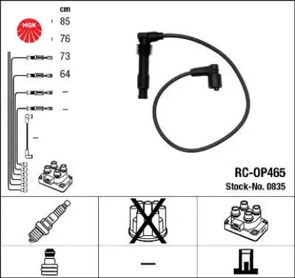 Rc-op465 ateşleme kablosu ngk  resmi