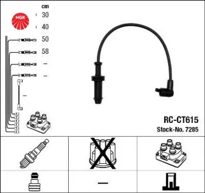 Buji kablosu rc-ct615 p106 91-96 p306 97-02 part-berlıngo 96-05 1.4-1.6 ngk 5967.P1/ 5967.N6/ 5967.L9/ 5967.L5 resmi